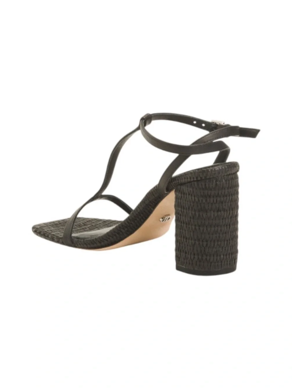 PAIGE Black leather sandals